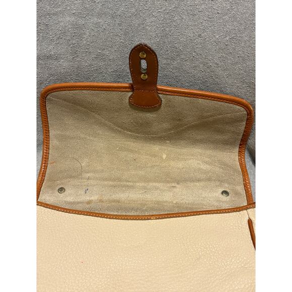 Dooney & Bourke VTG Carrier Satchel Crossbody Tan and Cream Women’s Bag - Picture 16 of 16